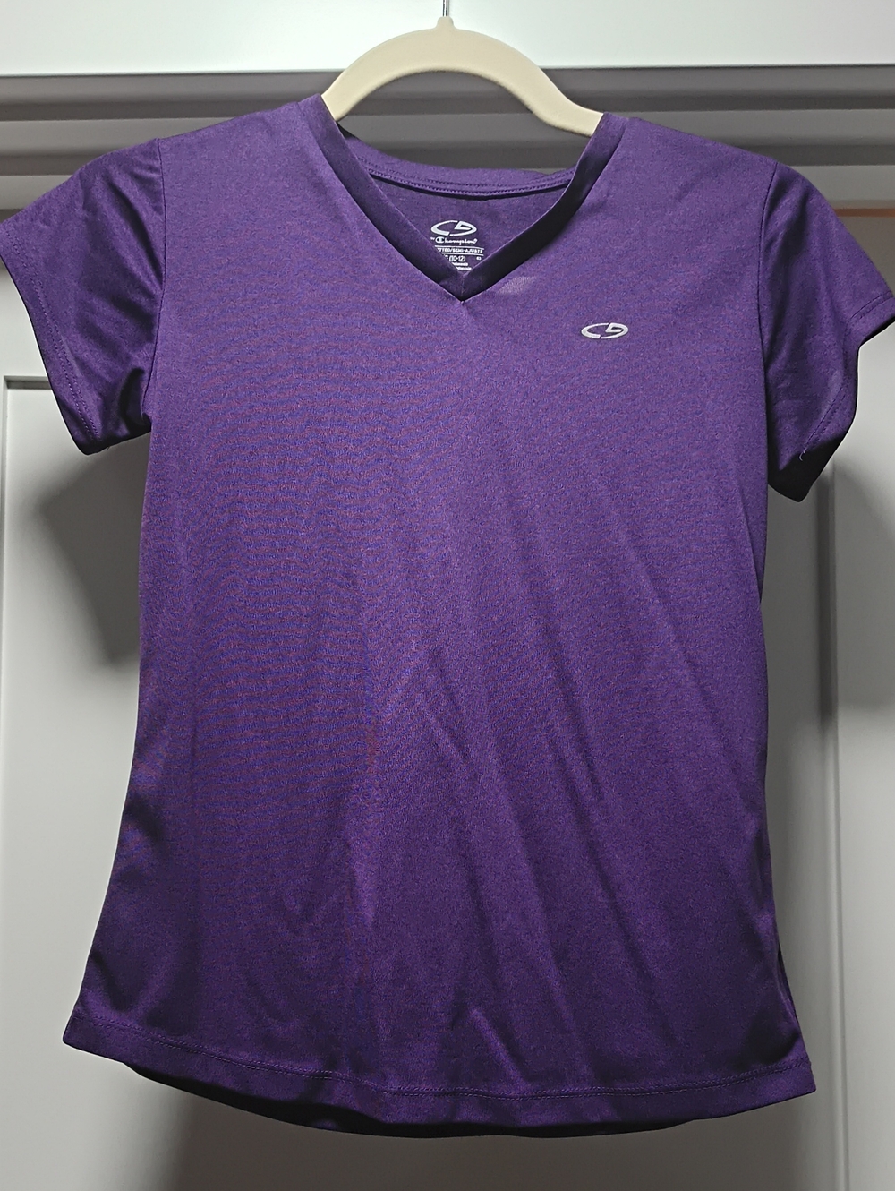 Champion Kids Purple V-Neck Athletic Tee